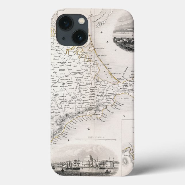 KARTE: CRIMEA, c1855 Case-Mate iPhone Hülle (Rückseite)