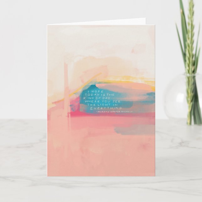 Karte "Das Licht in allem sehen" (Vorderseite)