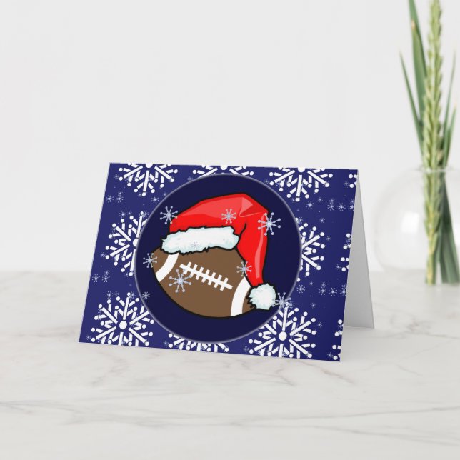 Karte - Decorative Santa Football (Vorderseite)
