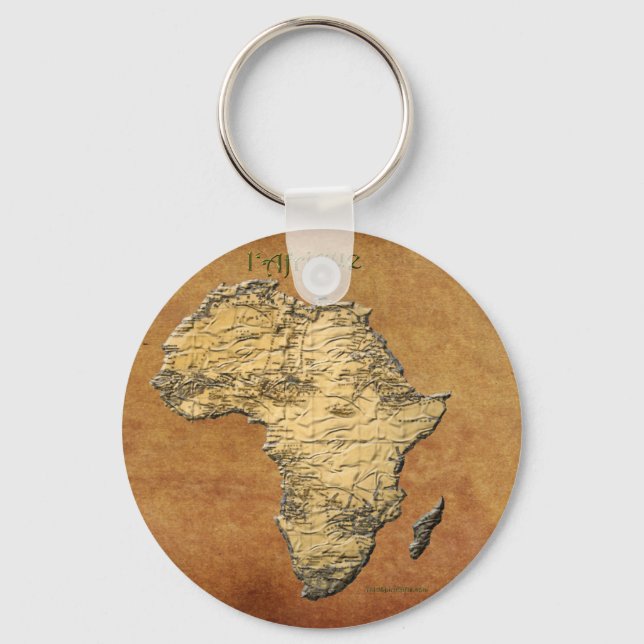 Karte der AFRICA-Paketsammlung Schlüsselanhänger (Vorderseite)