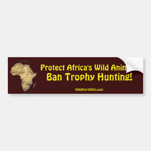 Karte der AFRICA-Serie Autoaufkleber