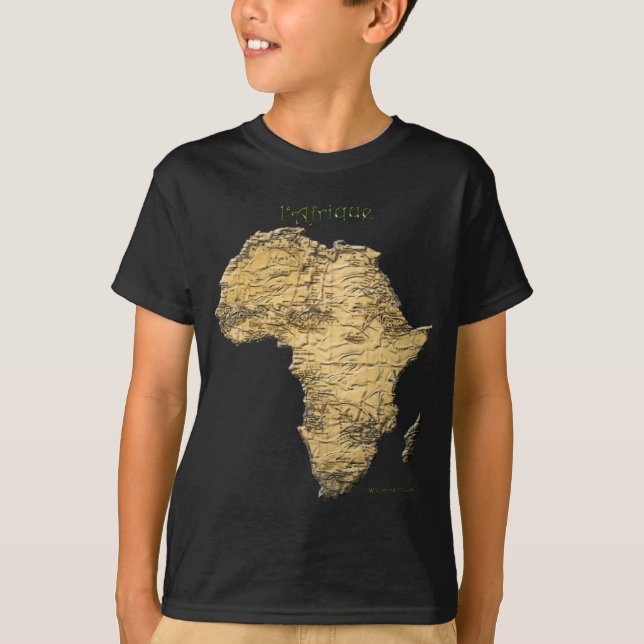 Karte der AFRICA-Serie T-Shirt (Vorderseite)
