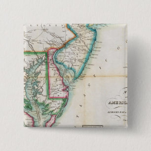 Karte der amerikanischen Küste Button