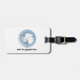 Karte der Antarktis (Geografie) Gepäckanhänger