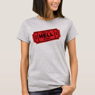 Karte der Aufnahme-eine zu HÖLLE T-Shirt