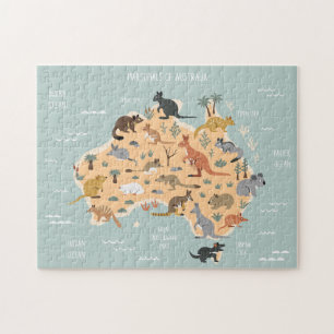 Karte der australischen Marsupials-Kinder