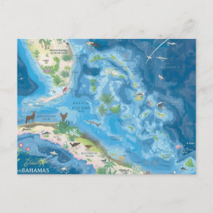 Karte der Bahamas