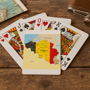 Karte der belgischen Spielkarten