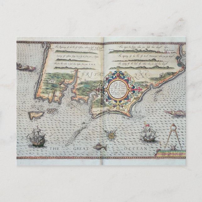 Karte der Bretagne, 1588 (Vorderseite)