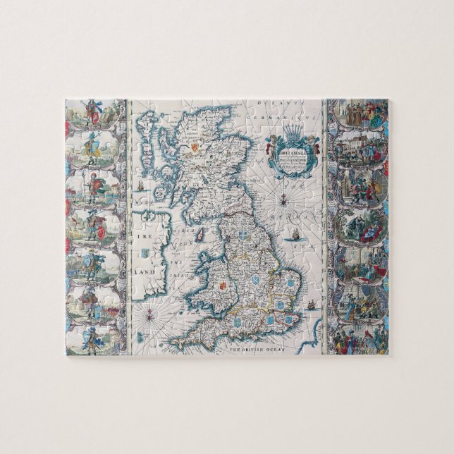 Karte der Britischen Inseln 2 (Horizontal)