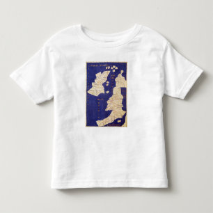 Karte der britischen Inseln, von 'Geographia Kleinkind T-shirt