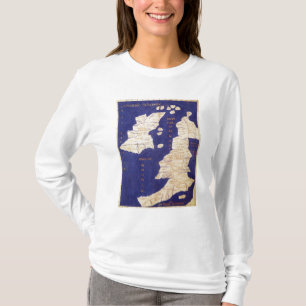 Karte der britischen Inseln, von 'Geographia T-Shirt