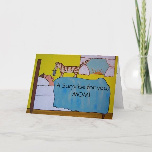 Karte der Cartoon-Katzen-Mutter Tages (Vorderseite)