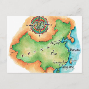Karte der China