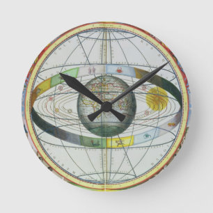 Karte der Christlichen Konstellationen, von 'The C Runde Wanduhr