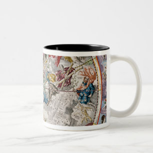Karte der christlichen Konstellationen, wie Zweifarbige Tasse