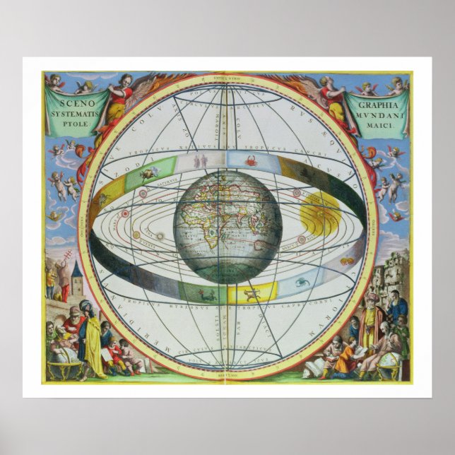 Karte der Christlichen Sternbilder von "The Celest Poster (Vorne)