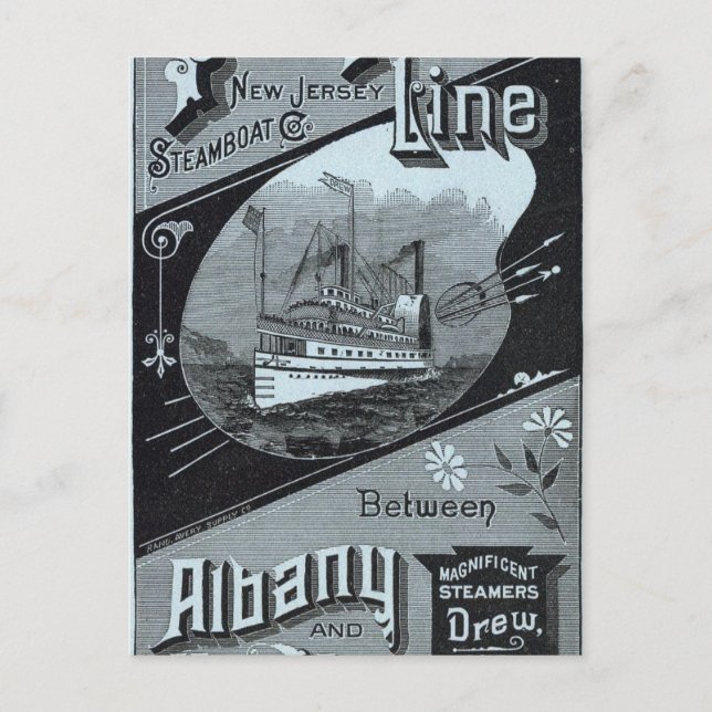 Karte der Dampfzüge (Vorderseite)