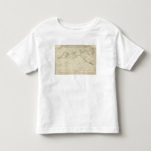 Karte der Entdeckungen gemacht durch Koch und Kleinkind T-shirt
