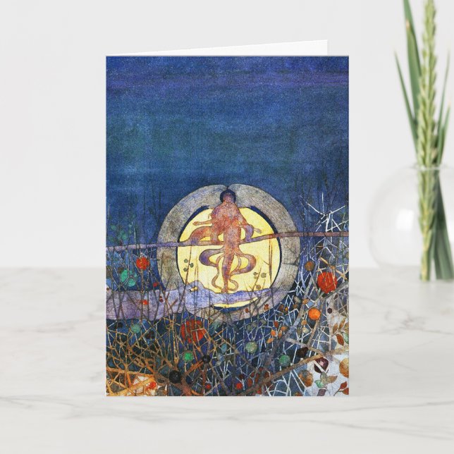 Karte: Der Erntemond von C.R. Mackintosh Karte (Vorderseite)