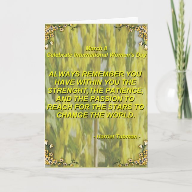 Karte der Frauen Tages (Vorderseite)