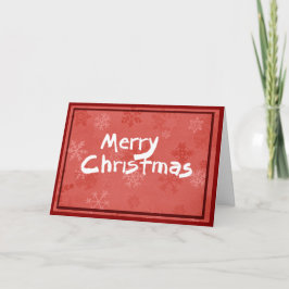 Karte der frohen Weihnachten mit rotem