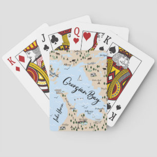 Karte der georgischen Bucht Spielkarten
