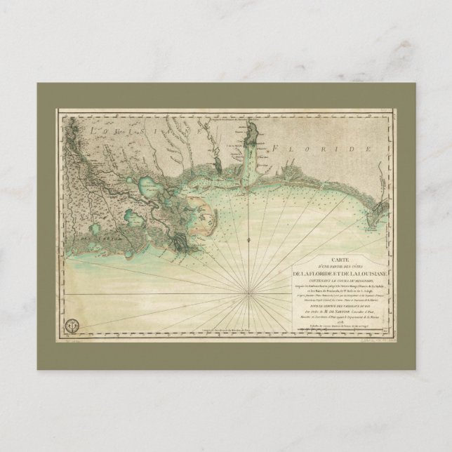 Karte der Golfküste von Louisiana und Florida (177 (Vorderseite)