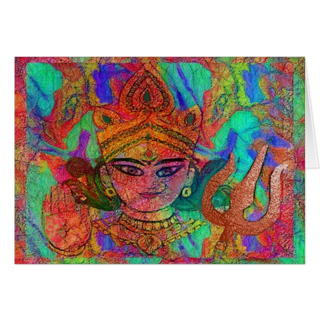 Karte der Göttin-Durga2 (Vorderseite (Horizontal))