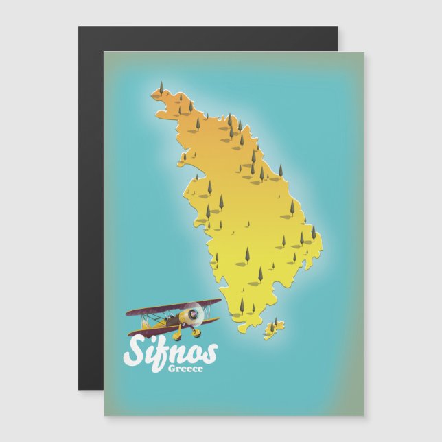 Karte der griechischen Insel Samos (Vorne/Hinten)
