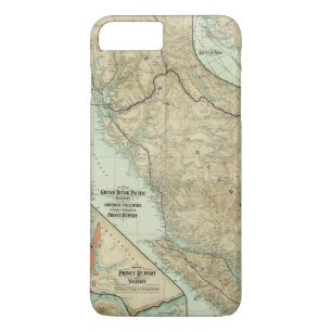 Karte der großartigen Stamm-Pazifik-Eisenbahn Case-Mate iPhone Hülle