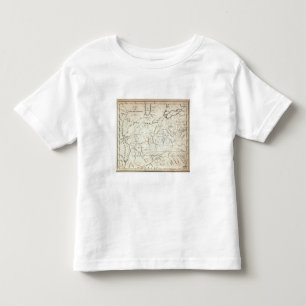 Karte der hinteren Regelungen Kleinkind T-shirt