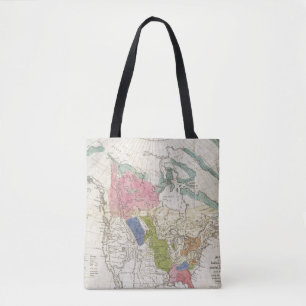 Karte der indischen Stämme von Nordamerika Tasche