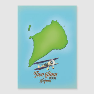Karte der Insel Iwo Jima Japan