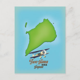 Karte der Insel Iwo Jima Japan