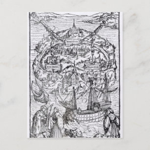 Karte der Insel Utopia, Buch frontispiece