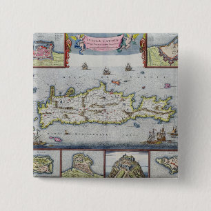 Karte der Insel von Candia Button