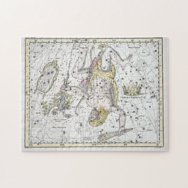 Karte der Konstellations-Platte VIII (Horizontal)