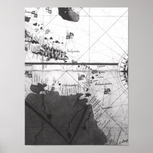 Karte der Länder Poster