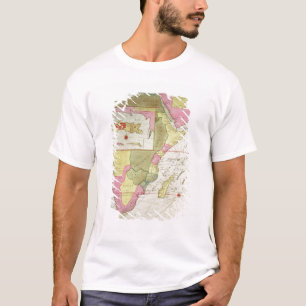 Karte der Länder von Afrika T-Shirt