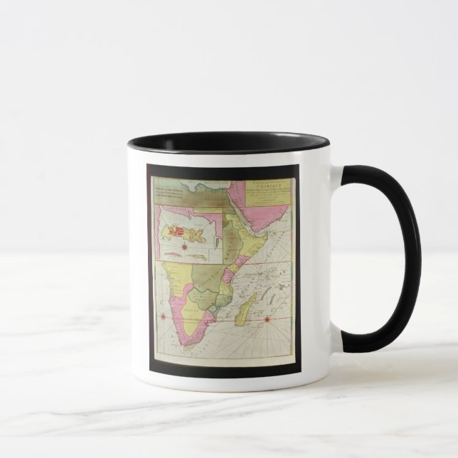 Karte der Länder von Afrika Tasse (Rechts)
