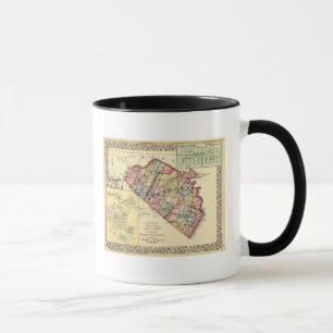 Karte der Landkreis Morgan, Berkeley und Jefferson Tasse