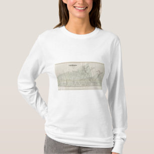 Karte der langen Niederlassung, NJ T-Shirt