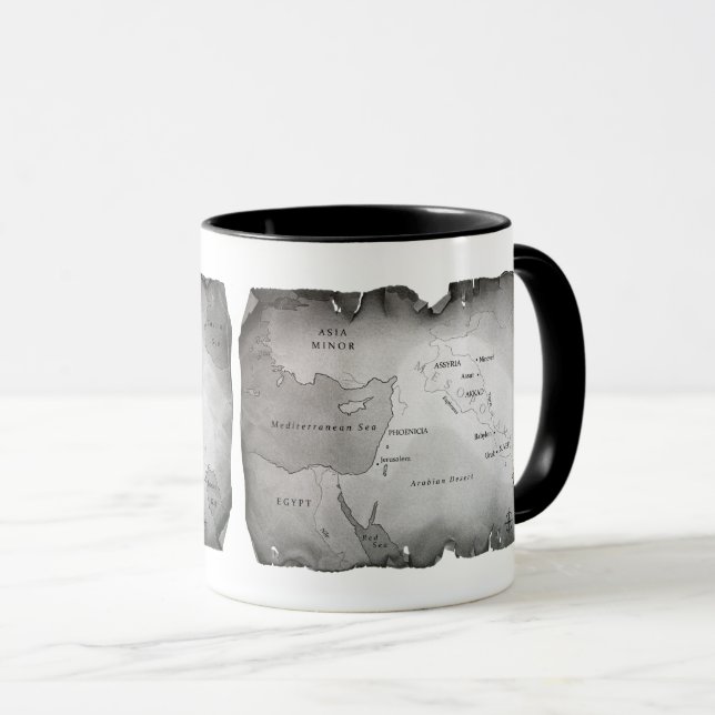 KARTE DER MESOPOTAMIA Combo-Tasse Tasse (VorderseiteRechts)