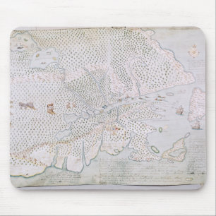 Karte der Mündung 2 St. Lawrence Mousepad