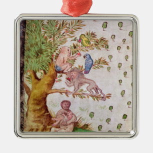 Karte der Mündung St. Lawrence Silbernes Ornament