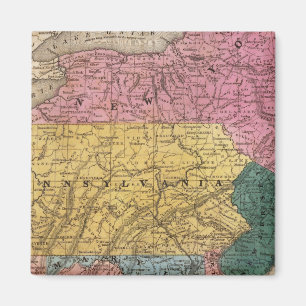 Karte der Nahen Staaten Magnet