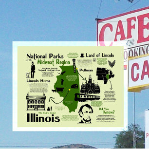 Karte der Nationalparks von Illinois