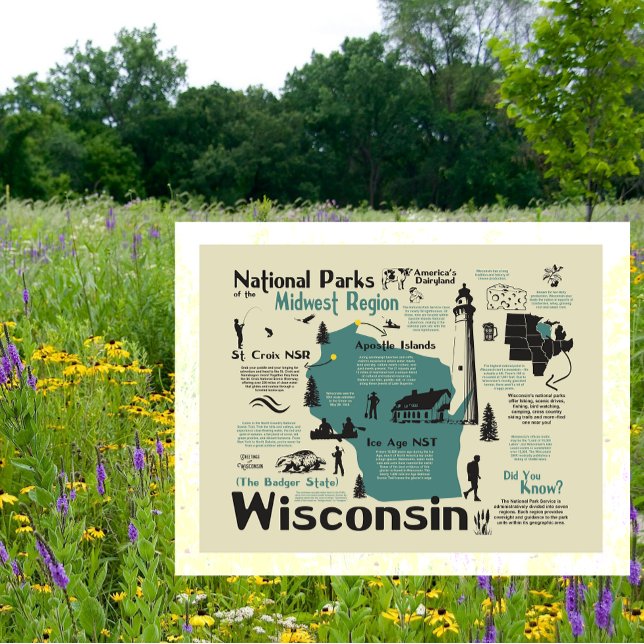 Karte der Nationalparks von Wisconsin (Von Creator hochgeladen)