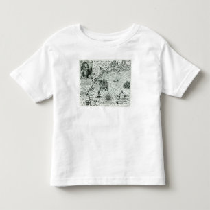 Karte der Neu-England Küstenlinie Kleinkind T-shirt